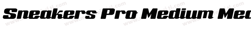 Sneakers Pro Medium Medium字体转换